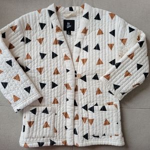 Quilted One button jacket